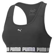 Biustonosze - Damski Stanik sportowy PUMA MID IMPACT PUMA STRONG BRA PM PUMA BLACK 52159901 – Czarny - miniaturka - grafika 1