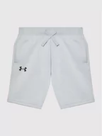 Spodnie i spodenki dla dziewczynek - Under Armour Szorty sportowe Rival 1363508 Szary Regular Fit - miniaturka - grafika 1