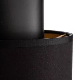 Żyrandol Soho cylindryczny czarny/złoty - Lampy sufitowe - miniaturka - grafika 4