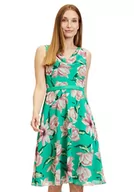 Sukienki - Vera Mont Sukienka damska, zielony/różowy, 48 - miniaturka - grafika 1