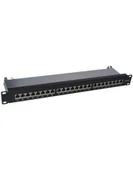 Szafy rack - A-LAN Alantec-Patch panel STP 24p LSA kat.6A 1U czarny PK040 - miniaturka - grafika 1