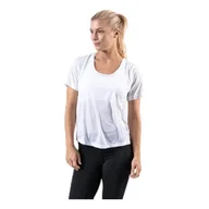 Koszulki i topy damskie - Nike Damski top do biegania Breathe Miler White/Reflective Silver XS - miniaturka - grafika 1
