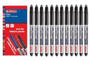 Długopisy - Długopis żelowy 12szt DIGGY 0,5mm czarny HERLITZ - miniaturka - grafika 1