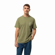 Koszulki męskie - Męska koszulka Jack Wolfskin JACK TENT T M bay leaf - S - miniaturka - grafika 1