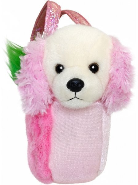 AURORA Fancy Pals Soft toy - Strawberry poodle in a bag, 20 cm