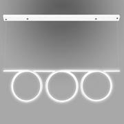 Lampy sufitowe - Altavola Design Lampa wisząca Lampa Ledowe Okręgi No 8 biała LC-011-AC14-New01-70W-WH - miniaturka - grafika 1