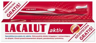 LABOVITAL .LACALUT pasta 75ml AKTIV +szczot. czer& - Pasty do zębów - miniaturka - grafika 1