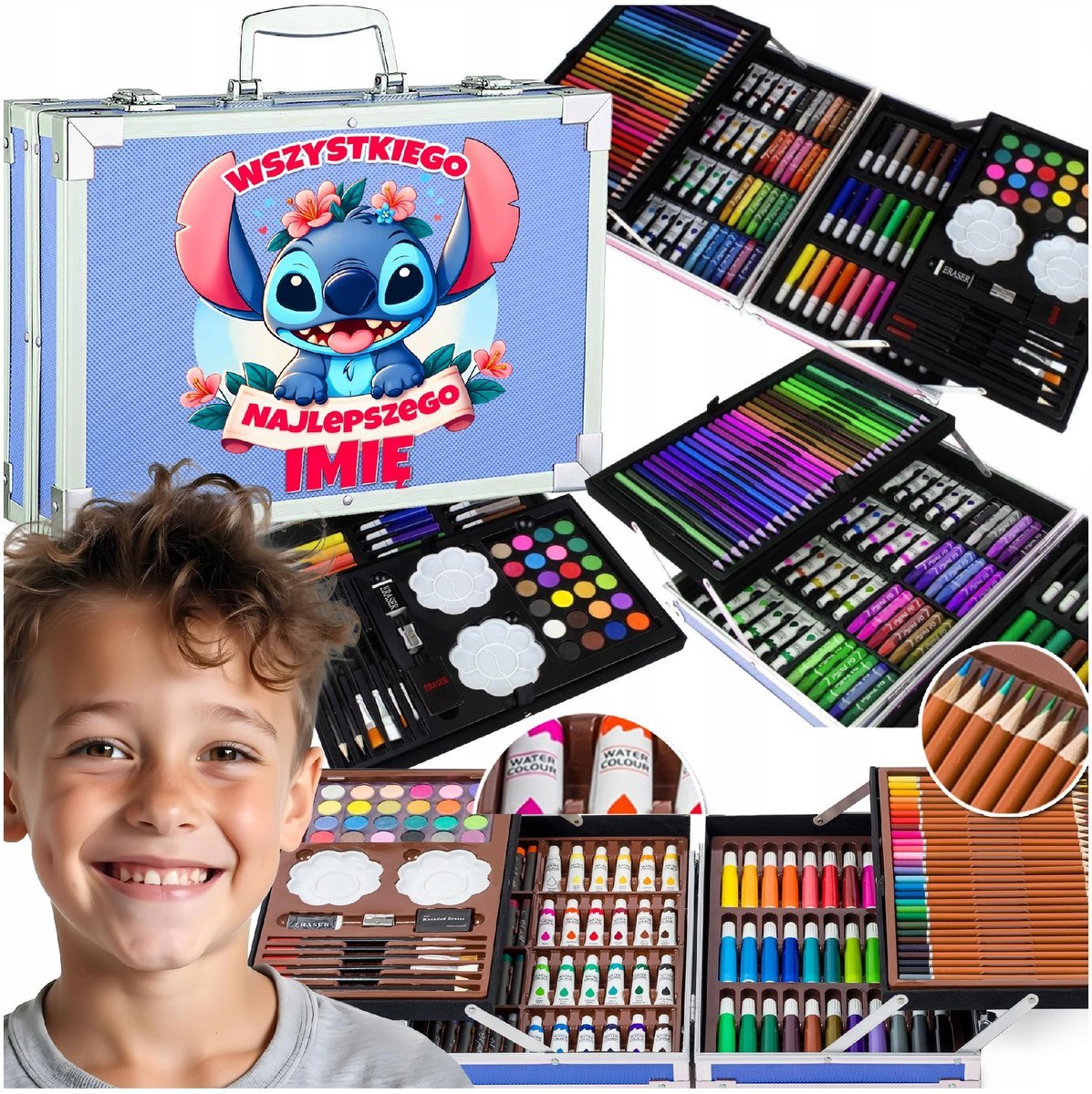 ZESTAW ARTYSTYCZNY MALOWANIA LILO I STICH STITCH DLA DZIECKA PREZENT IMIĘ 4