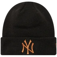 Czapki męskie - New Era League Essential New York Yankees Beanie Hat 60580722, Kobieta/Mężczyzna, Czapka, Czarny - miniaturka - grafika 1
