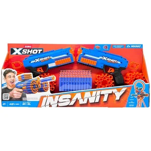 X-Shot Insanity 2-pak Zuru - zabawka - Zabawki militarne - miniaturka - grafika 1