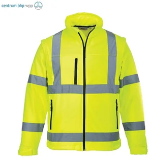 Portwest portwest s428 Hi-VIS kurtka softshell, medium, żółty S428YERM - Akcesoria do elektronarzędzi - miniaturka - grafika 2