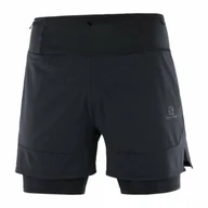 Spodnie sportowe damskie - Spodenki Salomon Sense Aero 2in1 Black - miniaturka - grafika 1