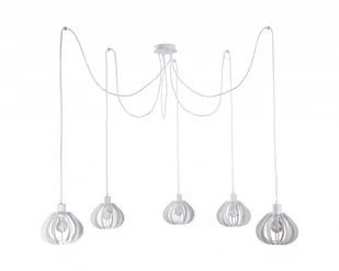Keter Lighting Nicoleta WH lampa wisząca 5-punktowa 809 - Lampy sufitowe - miniaturka - grafika 1