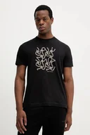 Koszulki męskie - Joop! t-shirt bawełniany męski kolor czarny z nadrukiem 30047002 - miniaturka - grafika 1