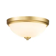 Lampy sufitowe - Malibu plafon łazienkowy mosiądz FE-MALIBU-F-BATH-BB Feiss - miniaturka - grafika 1