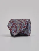 Krawaty i muchy męskie - krawat seta ks5 bordowy - miniaturka - grafika 1