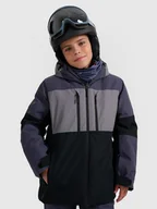 Kurtki i kamizelki sportowe męskie - 4F Kurtka narciarska membrana 10000 chłopięca - szara 164 (13-14 lat) - miniaturka - grafika 1