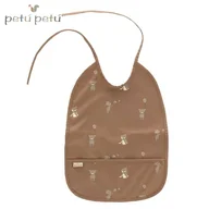 Śliniaki i fartuszki - Petu Petu śliniak z kieszonką wodoodporny Teddy - miniaturka - grafika 1