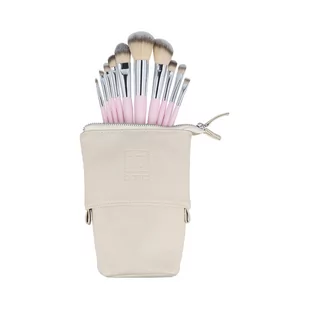 Ilū Basic, Zestaw 10 Pędzli Do Makijażu + Etui, Różowy - Pędzle do makijażu - miniaturka - grafika 1