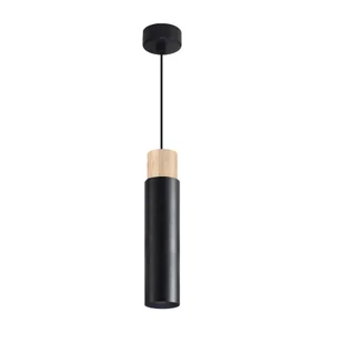 Lampa wisząca z drewnianym elementem, tuba 31-27740 z serii CLARO - Lampy sufitowe - miniaturka - grafika 1