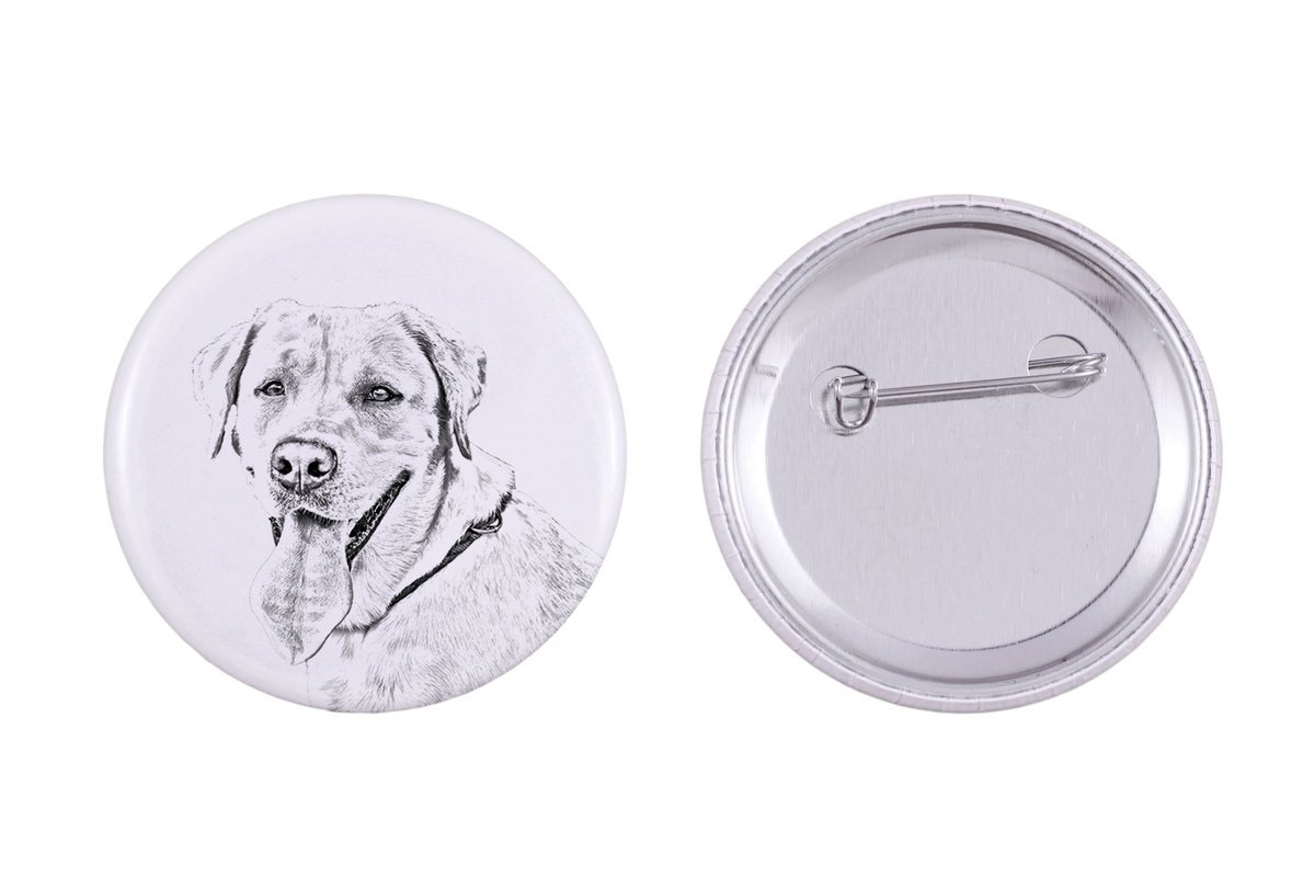 Labrador Retriever I - przypinka z twoim psem, dodaj własne foto, marka Art-Dog