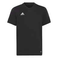 Piłka nożna - Dziecięca Koszulka z krótkim rękawem ADIDAS ENT22 TEE Y HC0443 – Czarny - miniaturka - grafika 1