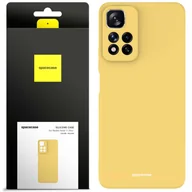Etui i futerały do telefonów - Spacecase Etui Silicone Case Redmi Note 11 Pro+ yellow - miniaturka - grafika 1