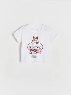 Reserved - Świąteczny t-shirt z aplikacją - złamana biel - Bluzki dla niemowląt - miniaturka - grafika 1