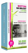 Suplementy naturalne - Noble Health Biotyna na włosy + krzem 30 tabletek - miniaturka - grafika 1