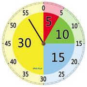 Zegary - Zegar 2w1 organizujący czas Plan Daltoński i Minutnik - wzór 6 / ePokoik - miniaturka - grafika 1