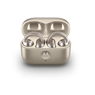 Motorola moto buds loop Beżowy - Słuchawki - miniaturka - grafika 1