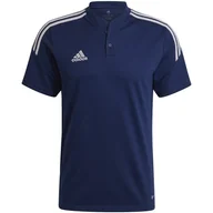 Koszulki męskie - ND05_K12953-L H44108 Koszulka męska adidas Condivo 22 Polo granatowa H44108 r.L - miniaturka - grafika 1
