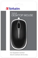 Myszki - Verbatim Mysz 49019, 1000DPI, optyczna, 3tl., przewodowa USB, czarna - miniaturka - grafika 1