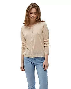 Minus 33 Damski sweter z kardigan New Laura, Medal Gold Melange/Lurex, XS - Swetry damskie - miniaturka - grafika 1