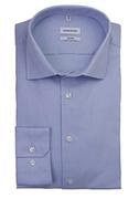 Koszule męskie - jedwabna naklejka jedwabna męska koszula biznesowa w kształcie dopasowania męska koszula biznesowa (1, niebieski (środkowy liść), 45 - miniaturka - grafika 1