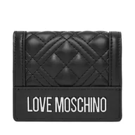 Portfele - Mały Portfel Damski LOVE MOSCHINO JC5601PP1NLA000B Czarny - miniaturka - grafika 1