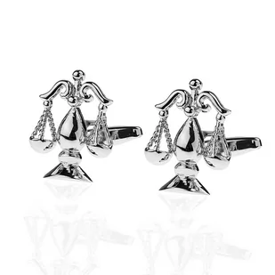 Spinki do mankietów tematyczne srebrne dla prawnika EM 62 - EM Men's Accessories - Spinki do mankietów i krawatów - miniaturka - grafika 1