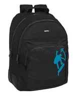 Plecaki szkolne i tornistry - Safta SPRAY Plecak szkolny dla dzieci, idealny dla dzieci w różnym wieku, wygodny i wszechstronny, jakość i wytrzymałość, 32 x 15 x 42 cm, kolor, Czarny (Black), Estándar, Casual - miniaturka - grafika 1