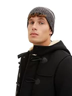 Czapki męskie - TOM TAILOR Męskie Czapka beanie 1032854, 30490 - Black Grey Mouline, ONESIZE - miniaturka - grafika 1