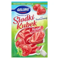 Batoniki - GELLWE GELLWE SK KISIEL TRUSKAWKGELLWE SŁODKI KUBEK KISIEL TRUSKAWKOWY Z OWOCAMI 30G zakupy dla domu i biura 43559723 - miniaturka - grafika 1