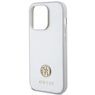 Guess GUHCP15XPS4DGPS iPhone 15 Pro Max 6.7" srebrny/silver hardcase Strass Metal Logo - Etui i futerały do telefonów - miniaturka - grafika 6