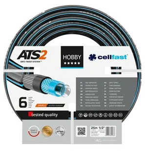 Cellfast Wąż ogrodowy Hobby ATS2 6 warstw 1/2 x 25m marki 16-200 - Węże ogrodowe i zraszacze - miniaturka - grafika 1
