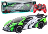 Zabawki zdalnie sterowane - Auto sportowe RC 1:10 25km/h zielony Leantoys - miniaturka - grafika 1