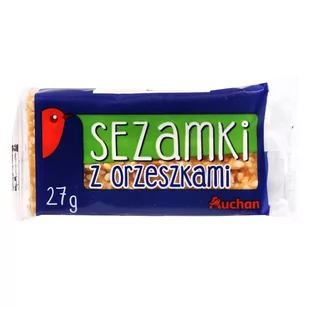 Auchan - Sezamki z orzechami arachidowymi - Ciastka - miniaturka - grafika 1