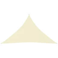 Parasole ogrodowe - vidaXL Żagiel ogrodowy, tkanina Oxford, trójkątny, 2,5x2,5x3,5 m, krem 135224 - miniaturka - grafika 1