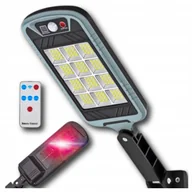 Lampy ogrodowe - Mocna Lampa Solarna 400W LED Uliczna Z Czujnikiem Ruchu i Zmierzchu Pilot - miniaturka - grafika 1