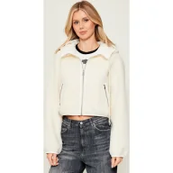 Kurtki damskie - Pinko Polarowa kurtka MILAGROS | Cropped Fit | z dodatkiem wełny - miniaturka - grafika 1