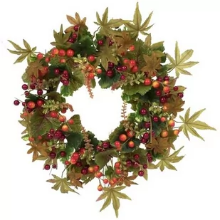 Sztuczny wieniec Jarzębina czerwona, śr. 33 cm - Sztuczne kwiaty - miniaturka - grafika 1