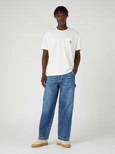 Wrangler Koszulka w kolorze białym - Koszulki męskie - miniaturka - grafika 1
