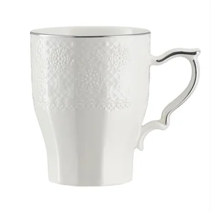 Kubek porcelanowy 300 ml RENZO z platyną - Kubki Kubek porcelanowy 300 ml RENZO z platyną - Kubki - miniaturka - grafika 1
